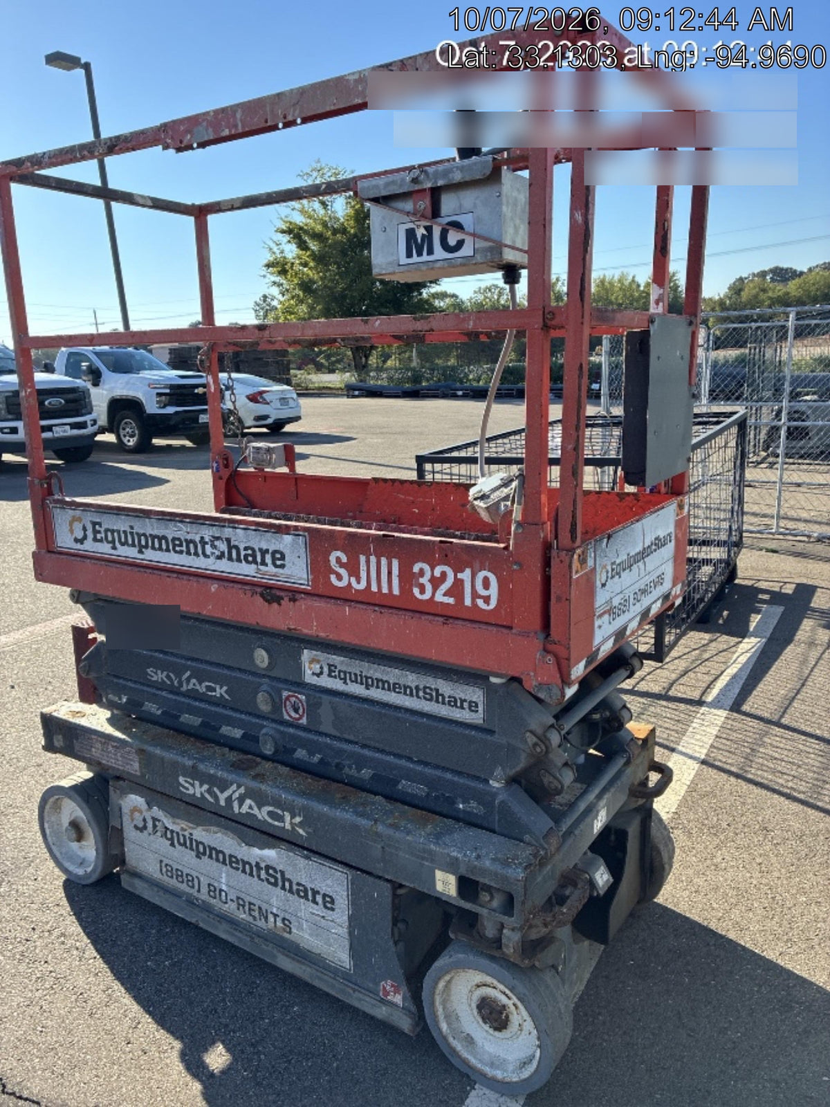 2019 Skyjack SJIII-3219 Standard Options, Trojan Batteries