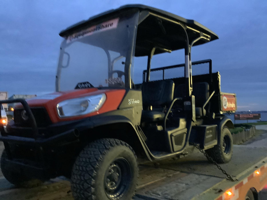 2021 Kubota RTV-X1140W-H Plastic Canopy, Windshield Acrylic Clear, LED Strobe Light, Wire Harness Kit, Back up Alarm