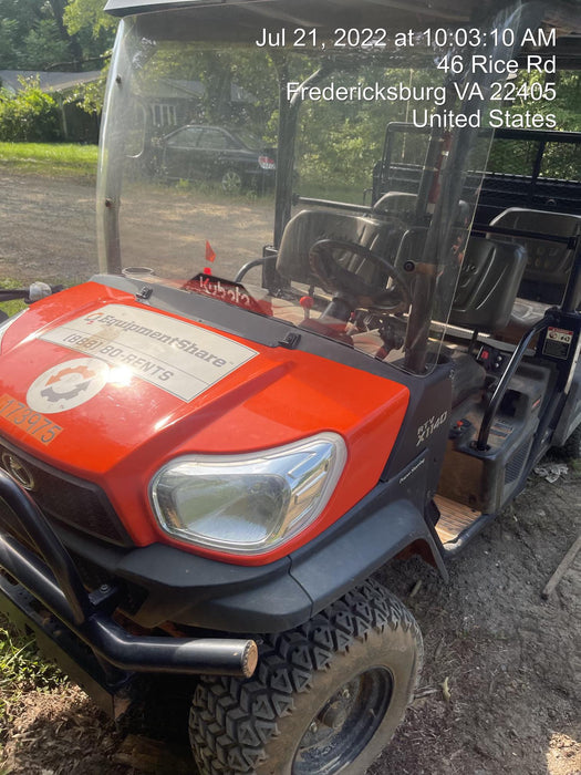 2021 Kubota RTV-X1140W-H Plastic Canopy, Windshield Acrylic Clear, LED Strobe Light, Wire Harness Kit, Back up Alarm