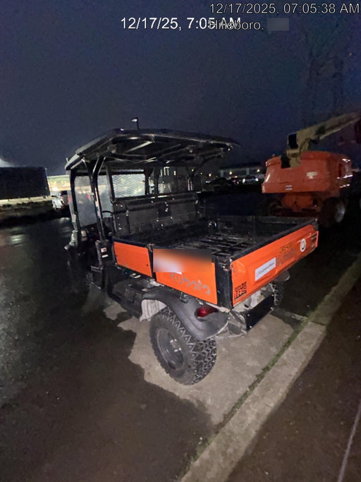 2022 Kubota RTV-X1140W-H Plastic Canopy, Windshield Acrylic Clear, LED Strobe Light, Wire Harness Kit, Back up Alarm