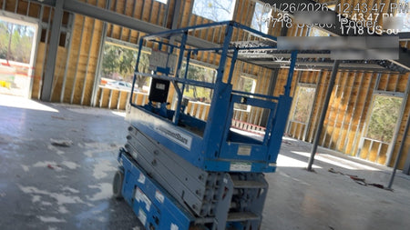 2019 Genie GS-2632 Folding rails with half height swing gate