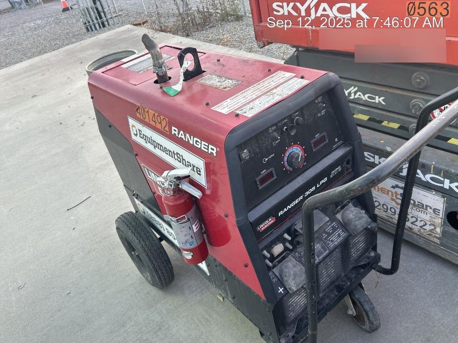 2024 Lincoln Electric Ranger 305 LPG Ranger 305 LPG, Undercarriage, Tank Holder & Strap, 10kw AC Gen, 25hp Kohler LPG Eng