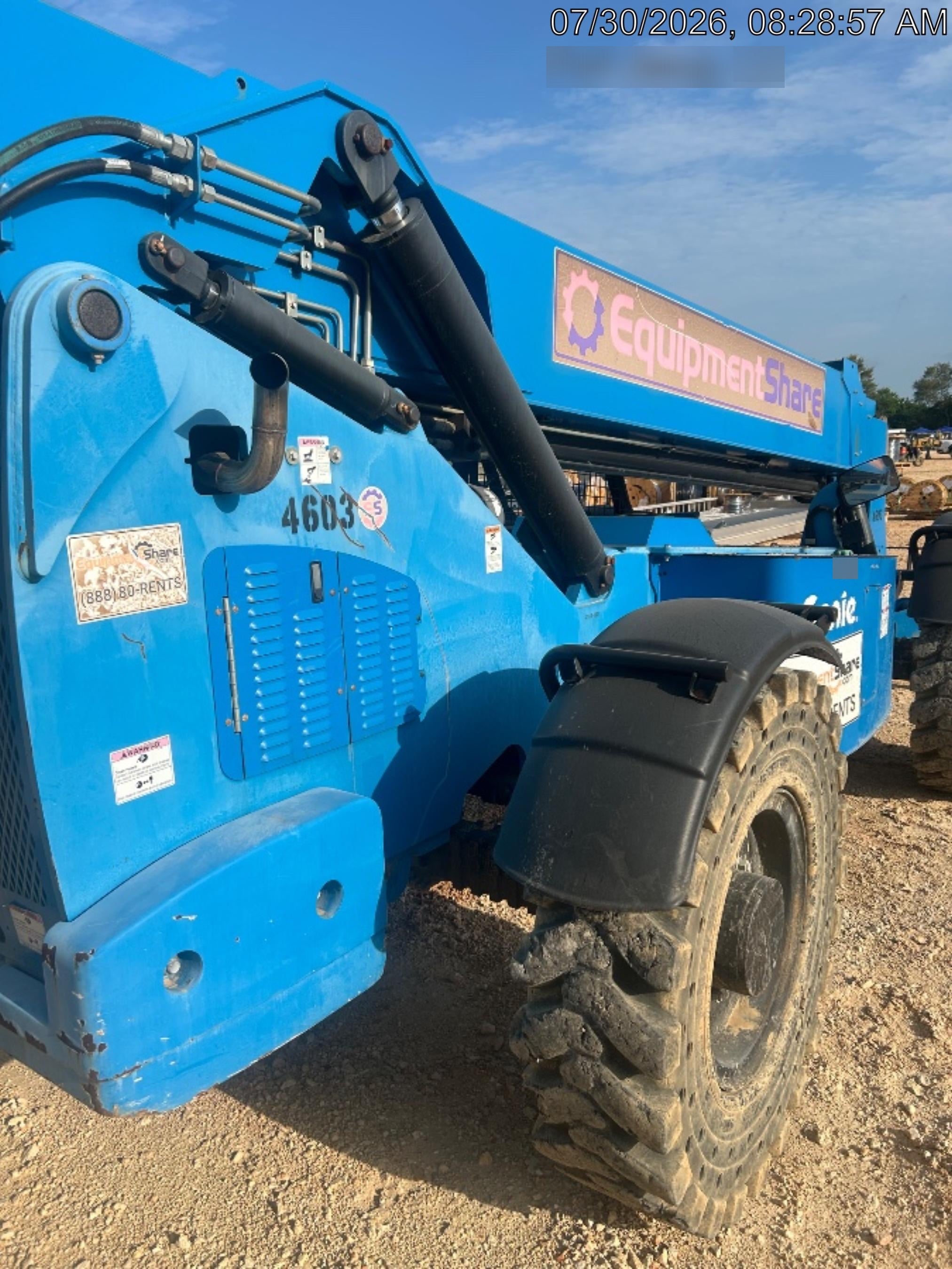 2017 Genie GTH-1056 Genie GTH1056, Solid Tires, 60" carriage, Light Kit, Open ROPS