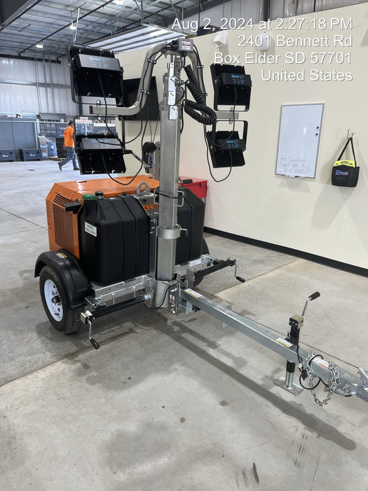 2024 Wanco WLTT-4MM4K Diesel, Deep Sea Controller, Shore Power Plug, Auto Start, (4) 350W LED Floodlights, 4kW Generator, 60 Gal Fuel Tank, 2" Ball, T3