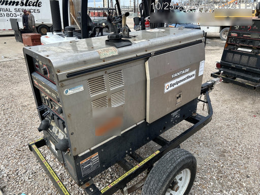 2019 Lincoln Electric Vantage 322 Ready-Pak 3, Two Wheel Trailer, Fender and Light Kit, Cable Rack