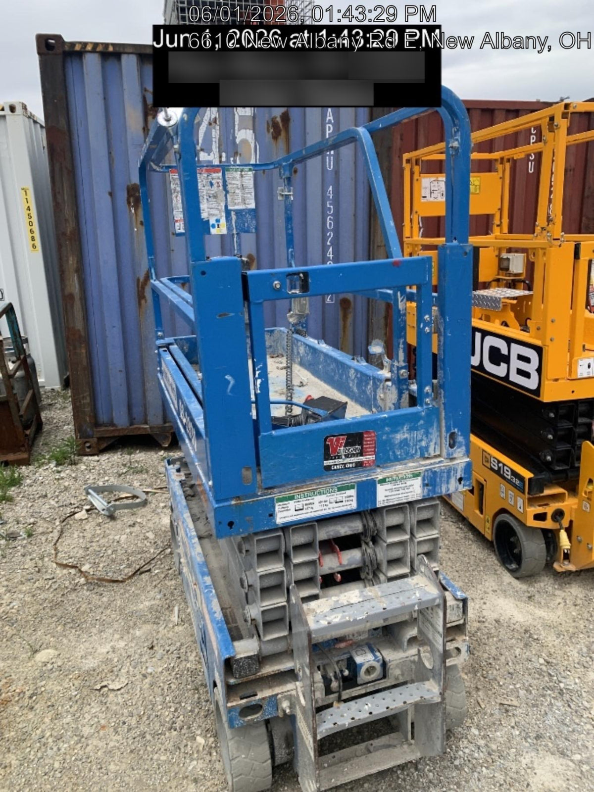 2020 Genie GS-1930 Solid Non Marking Tires, Beacon, Folding rails with half height swing gate