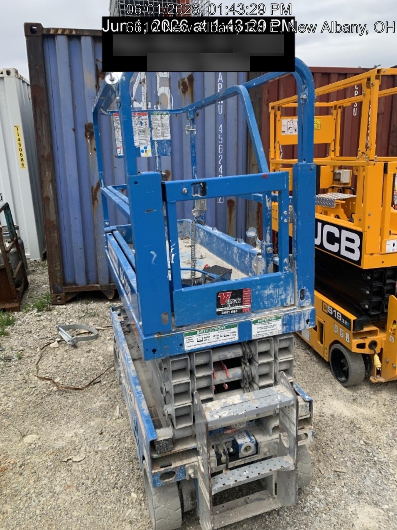 2020 Genie GS-1930 Solid Non Marking Tires, Beacon, Folding rails with half height swing gate