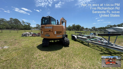 2018 Case CX80C CLOSED CAB, A/C, RUBBER TRACKS PADS, 7'-2" ARM