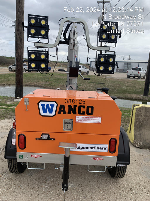 2024 Wanco WLTT-4MM4K Diesel, Deep Sea Controller, Shore Power Plug, Auto Start, (4) 350W LED Floodlights, 4kW Generator, 60 Gal Fuel Tank, 2" Ball, T3