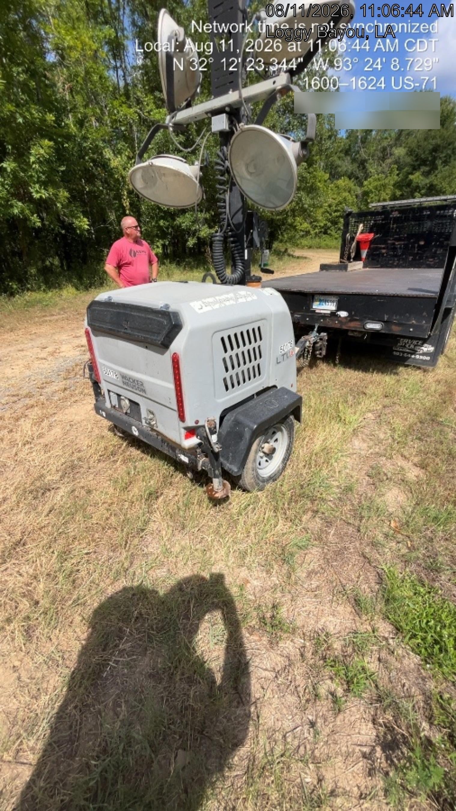 2019 Wacker Neuson LTV6L-MH Mobile Light Tower w/Fuel Level Sensor Installed