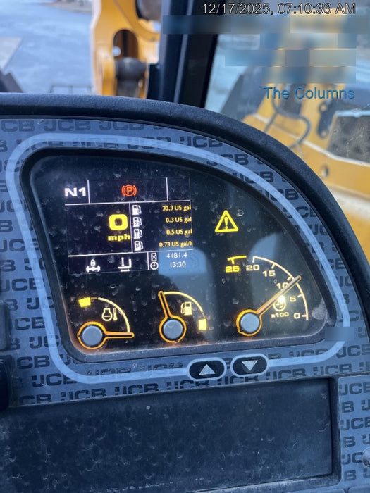 2019 JCB 510-56 Open ROPS, 74 HP, Solid Tires, Worklights, Beacon, Aux Hydraulics, Lifting Eye, 60" Carriage/60" Forks