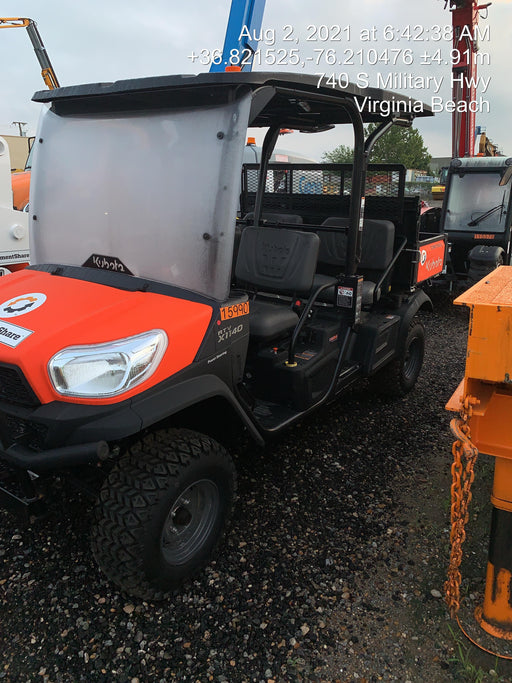 2021 Kubota RTV-X1140W-H Plastic Canopy, Windshield Acrylic Clear, LED Strobe Light, Wire Harness Kit, Back up Alarm