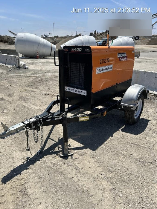 2022 Lincoln Electric LE400 Kubota V1505, Trlr, Cable Rack, Light Kit, ES Decals, T3