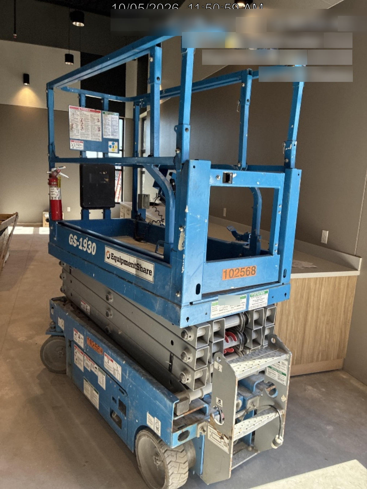 2020 Genie GS-1930 Solid Non Marking Tires, Beacon, Folding rails with half height swing gate, 800W Inverter