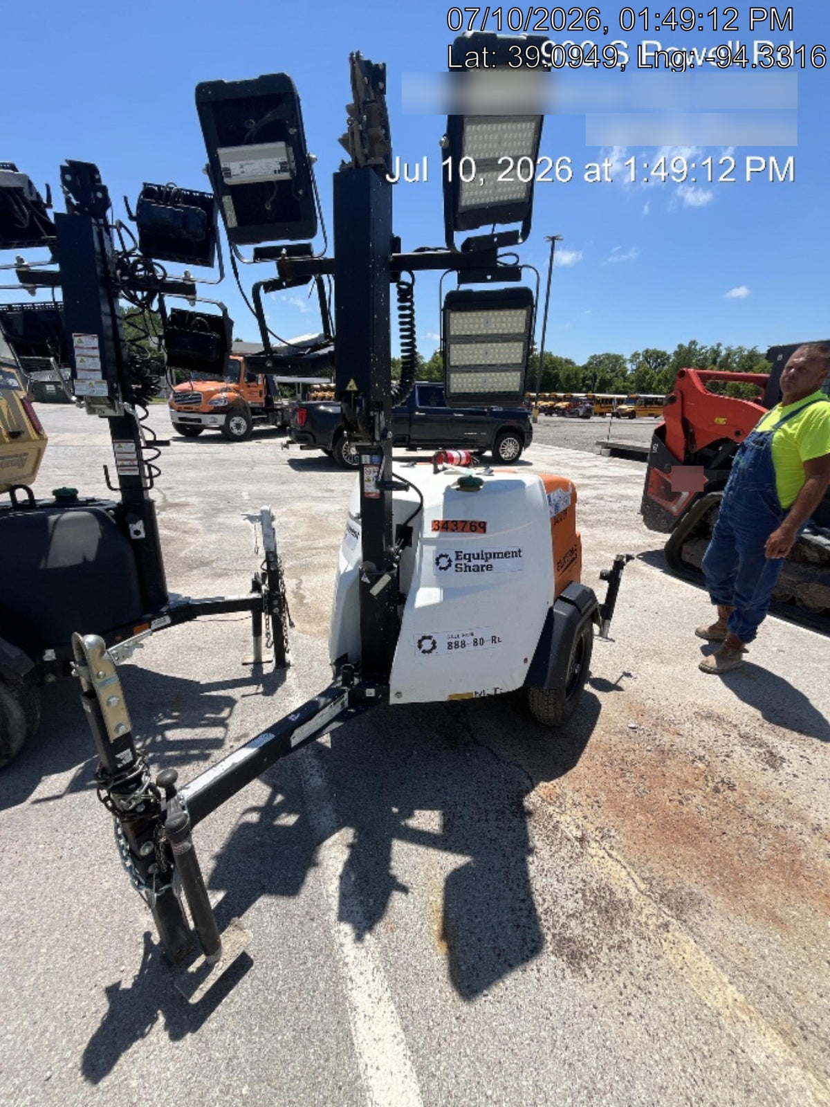 2023 Generac MLT2 Diesel, Flex Switch 120V Input, Powerzone Controller, (4) 320W LED Lights, 4kW Generator, 39.9 Gal Fuel Tank, 2" Ball, T3