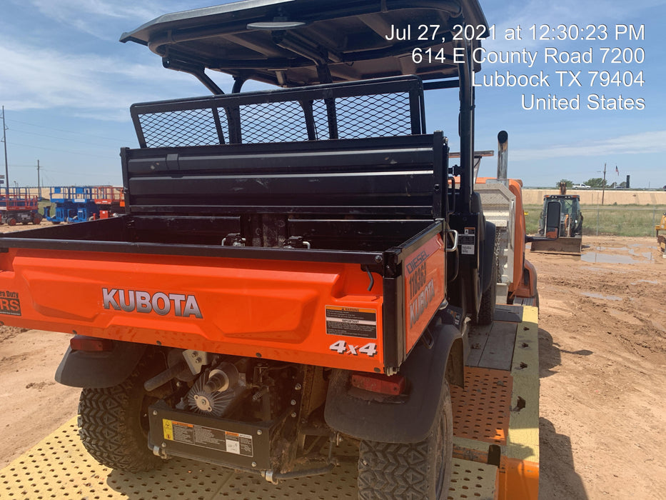 Kubota RTV-X1140W-H Canopy, 4-Seater, Diesel, Windshield Acrylic Clear, LED Strobe, Backup Alarm