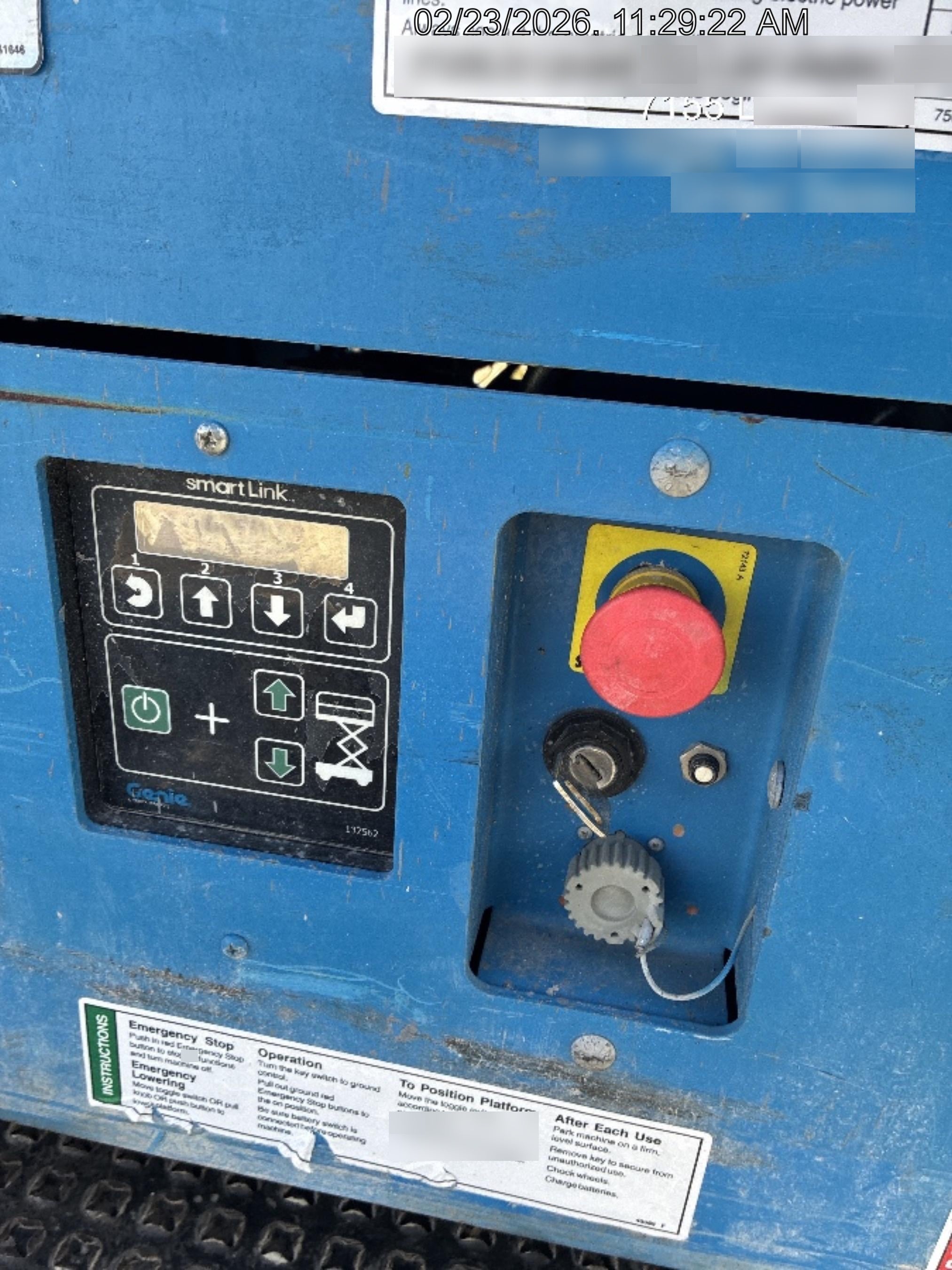 2019 Genie GS-1930 Half Height Swing Gate, 800W Inverter