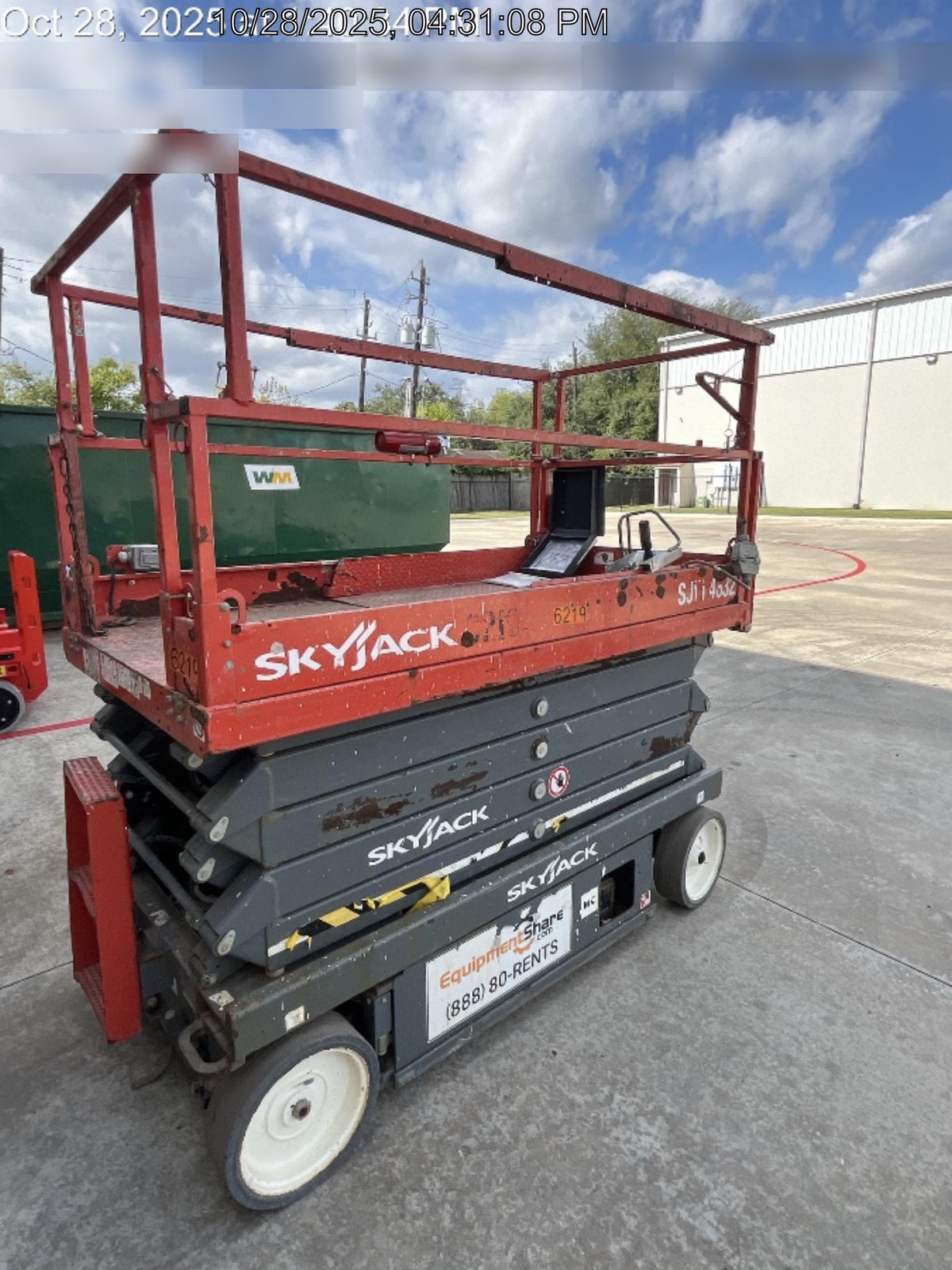 2017 Skyjack SJIII-4632 Skyjack SJ4632, Trojan Battery Set, Extended Warranty 5yr/5k hr