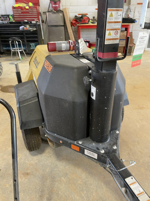 2022 Allmand NLV3GR (4) LED Light Fixture 350W, 23' Vertical Mast, 3kW Prime, Towable, Deep Sea L401, Leveling Jacks, Yanmar T4F 5.8hp