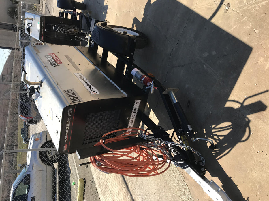 2019 Lincoln Electric Vantage 322 Lincoln Vantage 322 Welder w/Trailer, Light Kit, Cable Rack