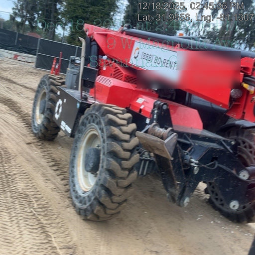 2019 Manitou MTA10055 Canopy, 120 HP, Solid Tires, Work Lights, Lift Hook, Auxiliary Hydraulics 66" Carriage and 60" Forks