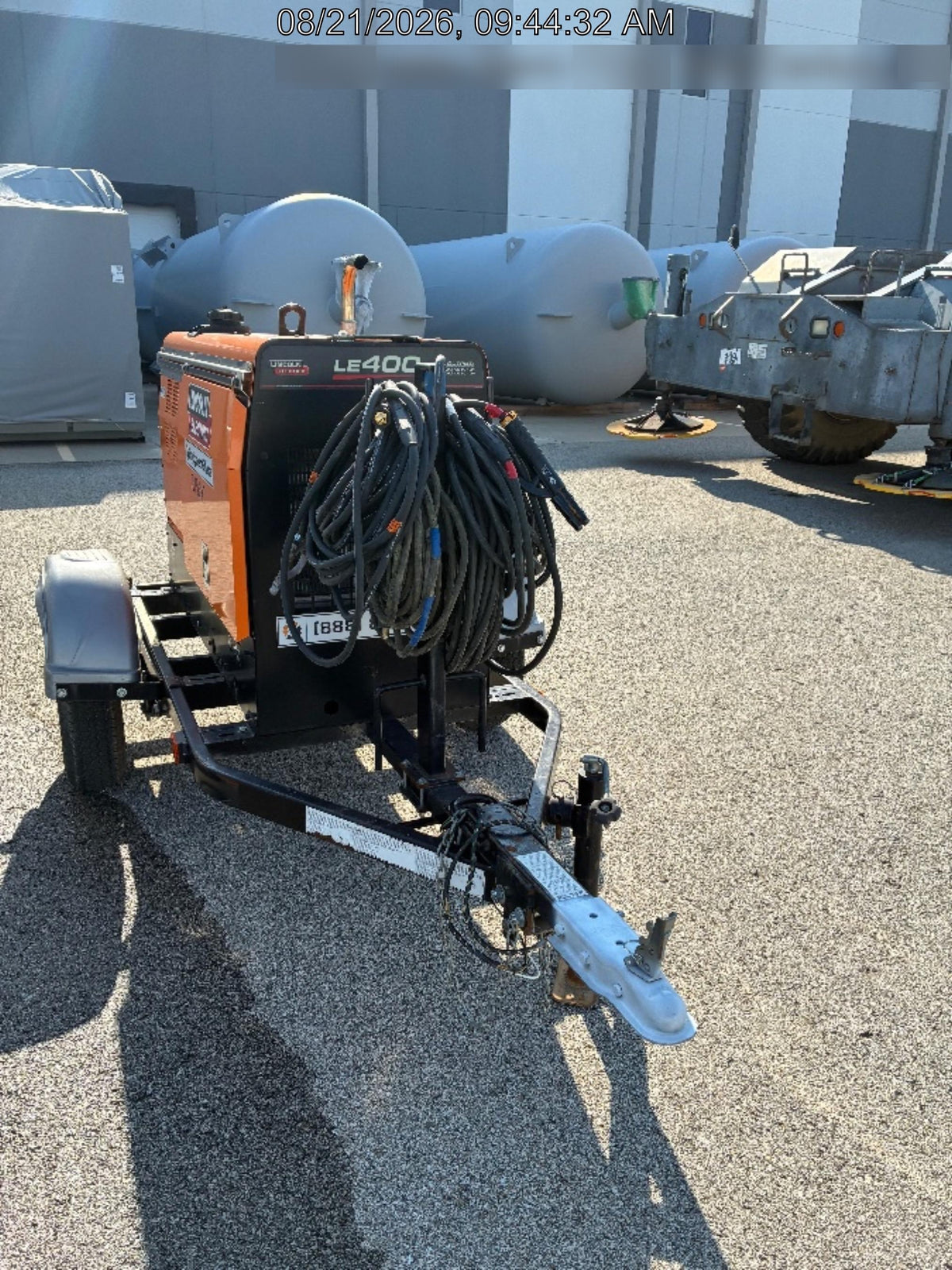 2022 Lincoln Electric LE400 Kubota V1505, Trlr, Cable Rack, Light Kit, ES Decals, T3