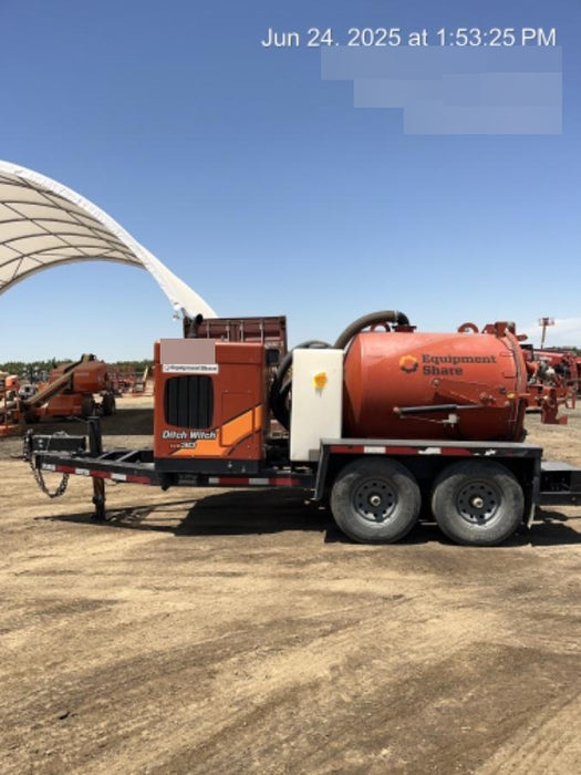 2020 Ditch Witch HX30 500G Spoils Tank, 80G Water Tank, 48" Lance, #3 Nozzel, VT9H 500 GAL HYD TRAILER