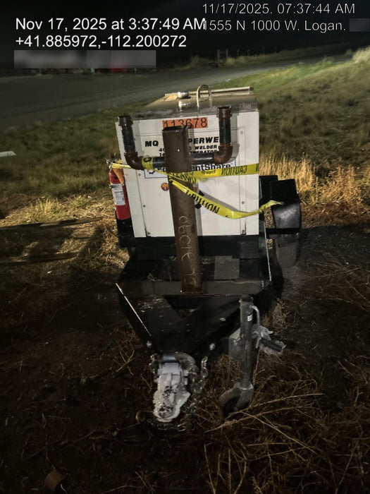 2020 Multiquip DLW400ESA4 400 amp Welder, 14kW, 120/240V, T4F Kubota, Trailer