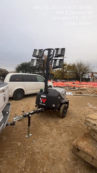 2024 Wacker Neuson LTT4 Diesel, Kohler KDW702, Deep Sea Controller, Auto Start, LED 320W, Bypass Outlet, T3