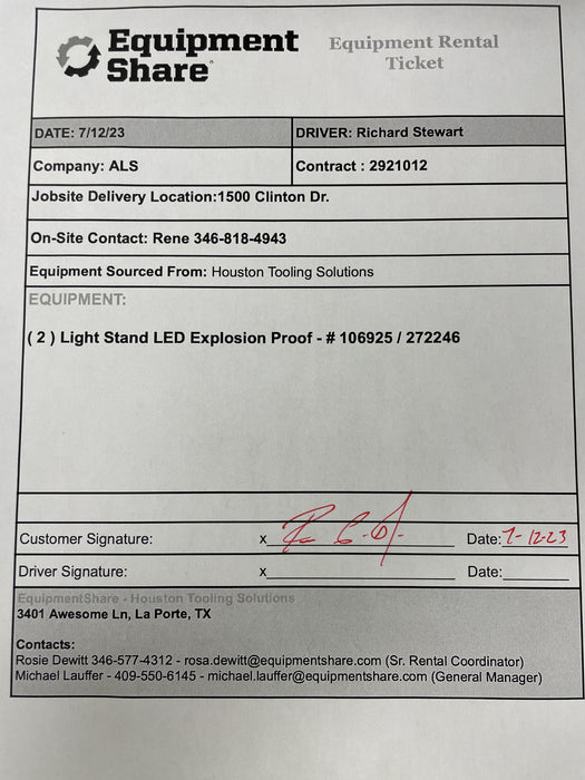 2022 WORKSITE LIGHTING PetroPRO-MAX T-Bracket