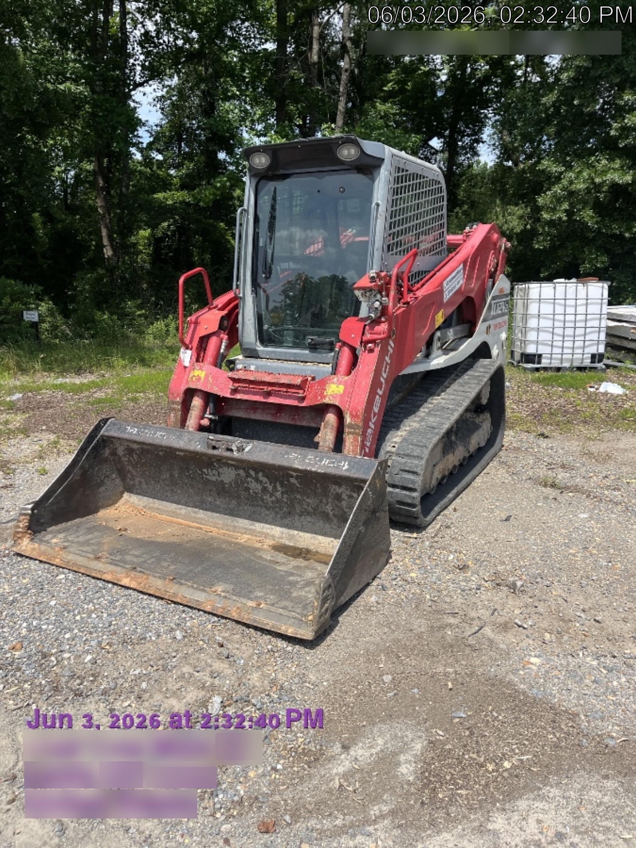 2019 Takeuchi TL12V2C Cab/Heat/AC, Back-up Alarm, Hydraulic QC w/80" HD Tooth Bucket