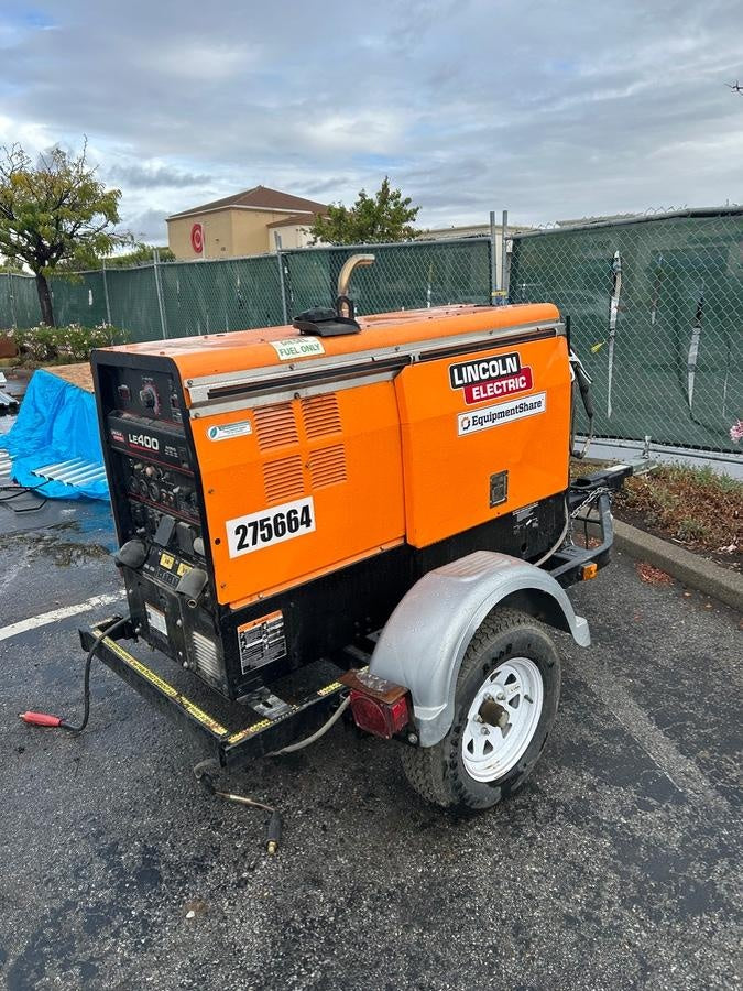2022 Lincoln Electric LE400 Kubota V1505, Trlr, Cable Rack, Light Kit, ES Decals, T3