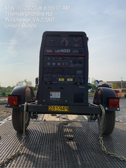 2022 Lincoln Electric LE400 Kubota V1505, Trlr, Cable Rack, Light Kit, ES Decals, T3