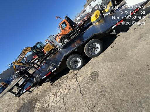 2025 TEXAS PRIDE TRAILERS 21' Lowboy Gravity Tilt Bed 14K Bumper Pull Trailer