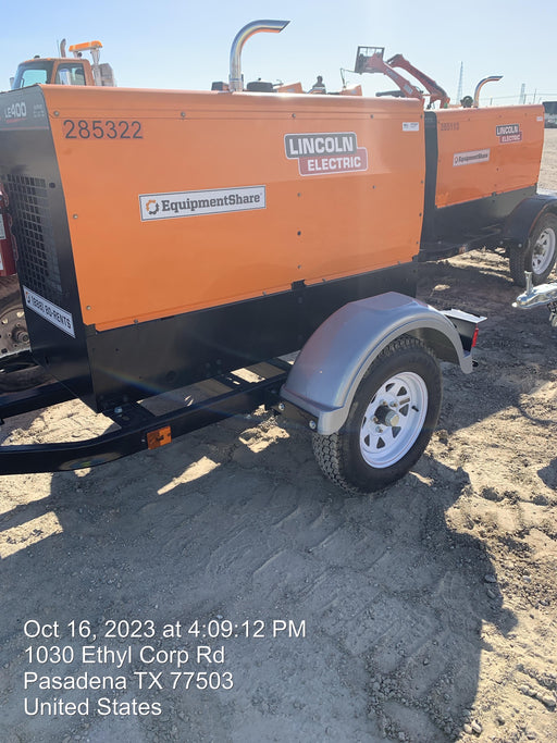 2022 Lincoln Electric LE400 Kubota V1505, Trlr, Cable Rack, Light Kit, ES Decals, T3