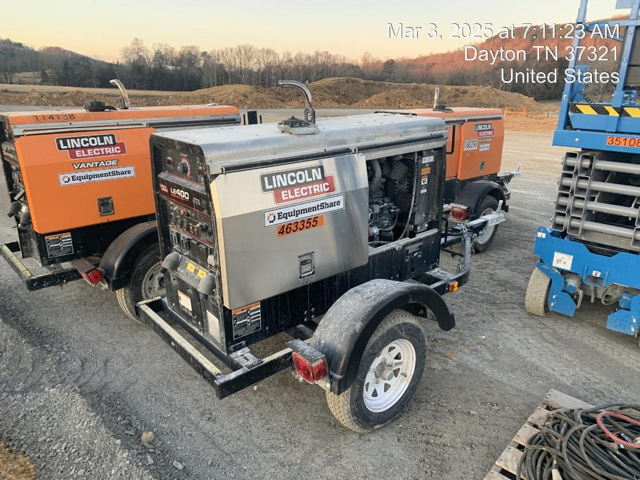 2024 Lincoln Electric LE400 Kubota V1505, Trlr, Cable Rack, Light Kit, ES Decals, T3