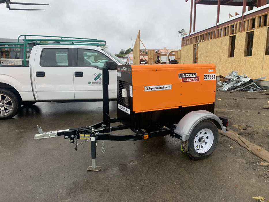 2022 Lincoln Electric LE400 Kubota V1505, Trlr, Cable Rack, Light Kit, ES Decals, T3