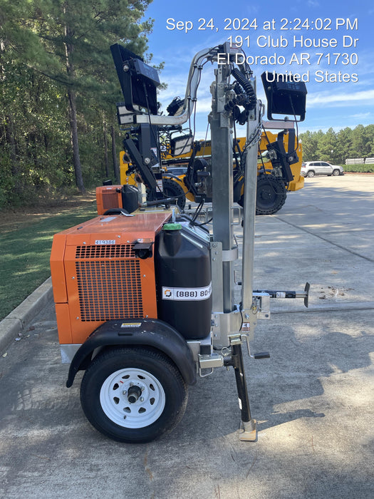 2024 Wanco WLTT-4MM4K Diesel, Deep Sea Controller, Shore Power Plug, Auto Start, (4) 350W LED Floodlights, 4kW Generator, 60 Gal Fuel Tank, 2" Ball, T3