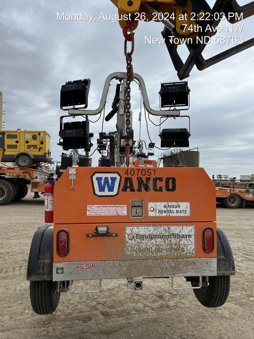 2024 Wanco WLTT-4MM4K Diesel, Deep Sea Controller, Shore Power Plug, Auto Start, (4) 350W LED Floodlights, 4kW Generator, 60 Gal Fuel Tank, 2" Ball, T3