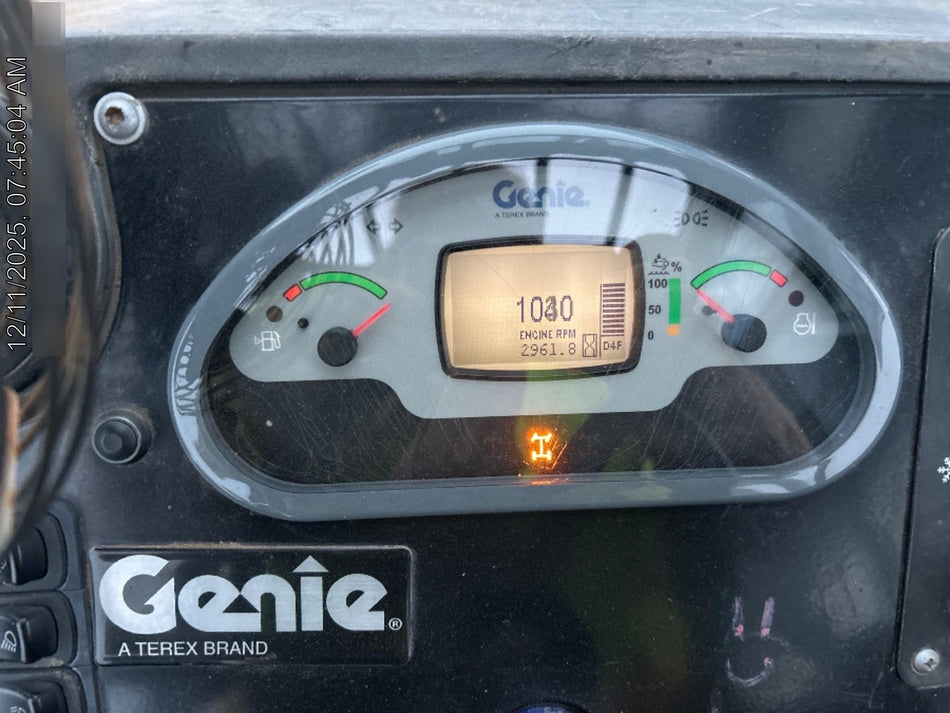 2019 Genie GTH-1056 Cab/Heat/AC, Solid RT Tires, LED Work Lights, Beacon 60" QA Carriage, 60" Forks