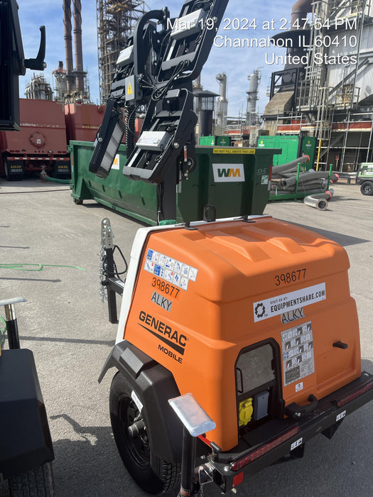 2024 Generac MLT2 Diesel, Flex Switch 120V Input, Powerzone Controller, 
(4) 320W LED Lights, 4kW Generator, 39.9 Gal Fuel Tank, 2" Ball, T3