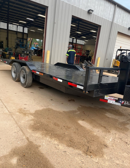 2024 TEXAS PRIDE TRAILERS 21' Lowboy Gravity Tilt Bed 14K Bumper Pull Trailer