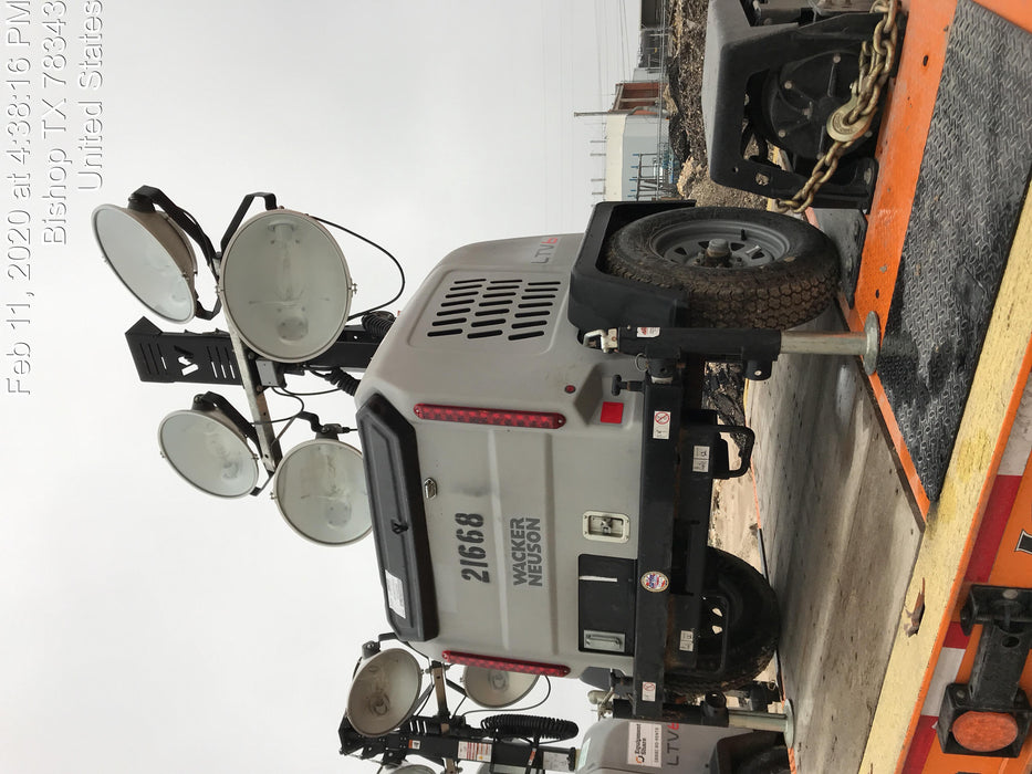 2019 Wacker Neuson LTV6L-MH Wacker Neuson LTV6L Mobile Light Tower w/Fuel Level Sensor Installed