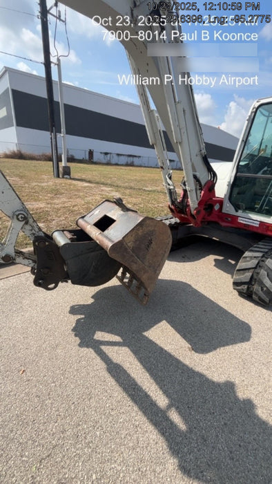 2019 Takeuchi TB290 Takeuchi TB290 Cab/Heat/AC w/Rubber Tracks, Auxiliary Hydraulics, Dozer Blade, Manual QC, 18/24/36" Buckets, Hydraulic Thumb Installed