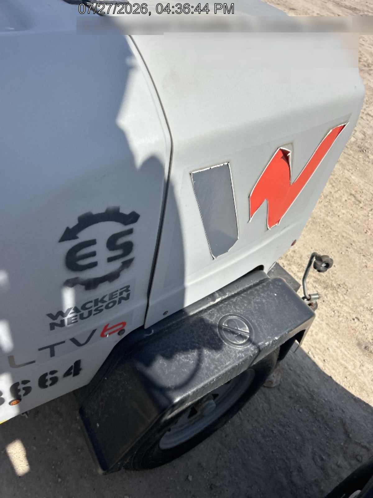 2018 Wacker Neuson LTV6L-MH Wacker Neuson LTV6L Mobile Light Tower w/Fuel Level Sensor Installed