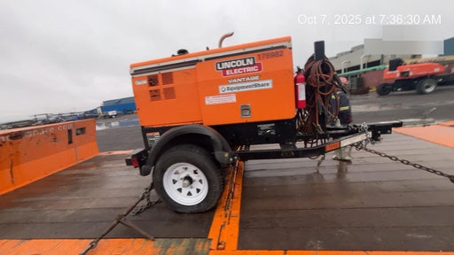 2021 Lincoln Electric Vantage 322 Vantage 322 Ready Pak 3 w/ Decals, ORANGE (includes trailer, cable rack, fender light kit) NO Telematics