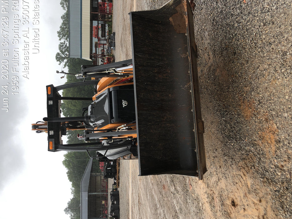 2019 Case 580N EP Canopy, 4WD, 1-Way Aux Hydraulics, Pilot Controls, Ride Control and Loader Aux Hydraulics, 900 LB. Front CWT, 82" HD LONG LIP (1 CU. YD.) W/BOCE AND LIFT EYES, FLIP OVER/STABILIZER PADS COMB