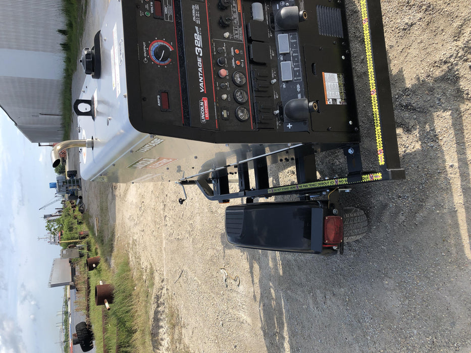 2020 Lincoln Electric Vantage 322 Welder Ready-Pak 3, w/ GPS & Decals (includes trailer, cable rack, fender light kit)