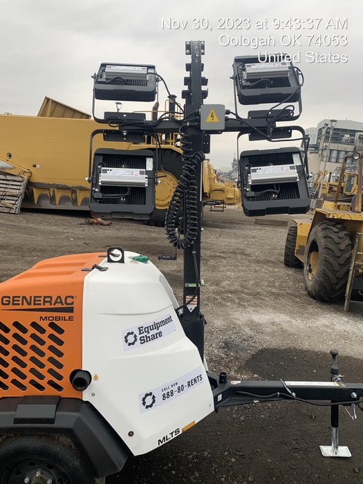 2023 Generac MLT2 Diesel, Flex Switch 120V Input, Powerzone Controller, (4) 320W LED Lights, 4kW Generator, 39.9 Gal Fuel Tank, 2" Ball, T3