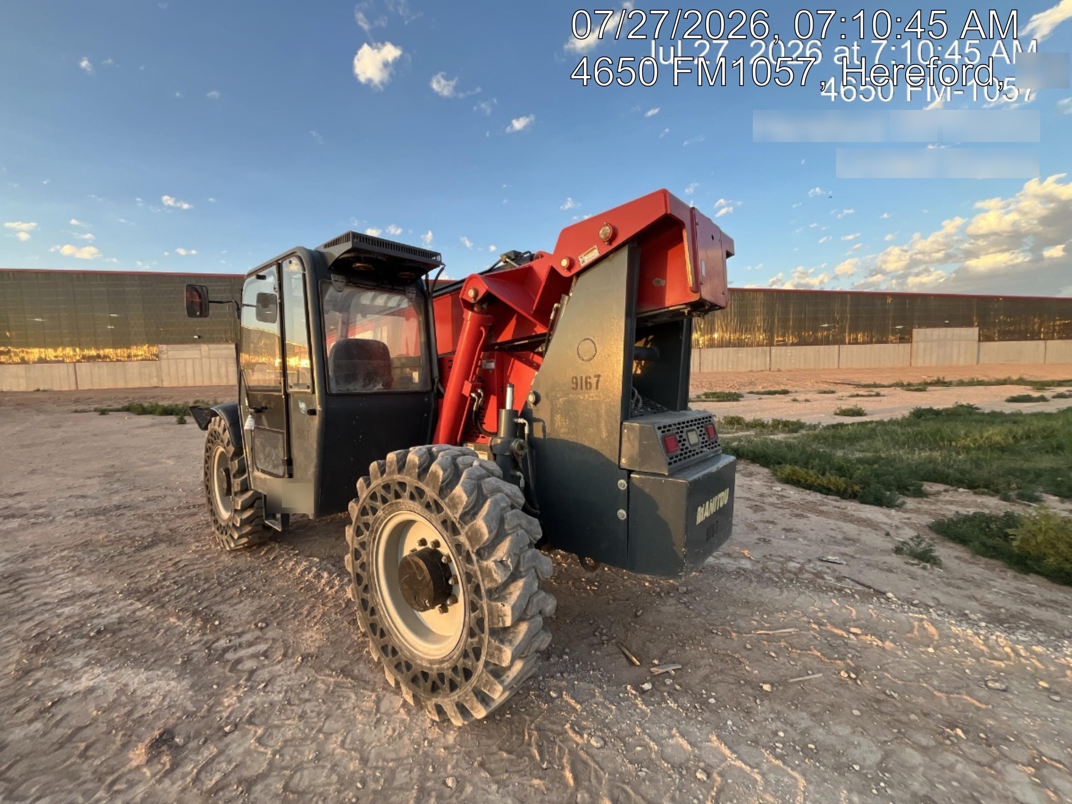 2018 Manitou MTA10055 Manitou MTA 10055 w/Cab/Heat/AC, Work Lights/Strobe, Aux Hyd, Solid Tires, Lift Hook, 66" Carriage, 60" Forks